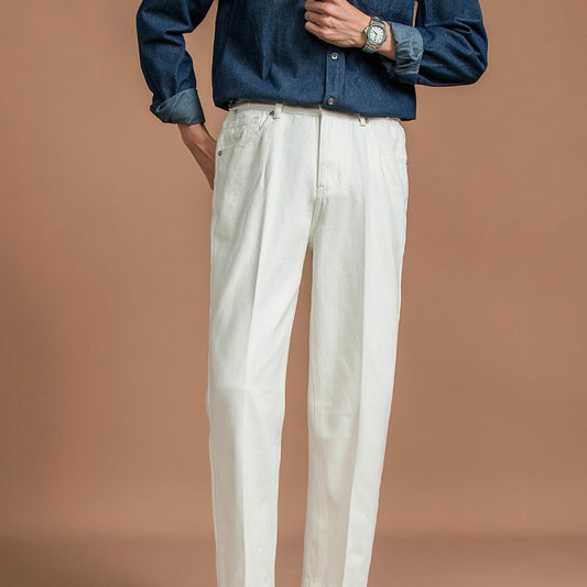 Light Cooked Retro Versatile Cropped Casual Pants